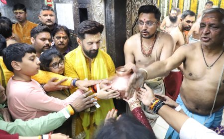 चिराग पासवान परिवार संग महाकाल के दरबार में पहुंचे, कहा- “महाकाल का आशीर्वाद ही मेरी सफलता का कारण”