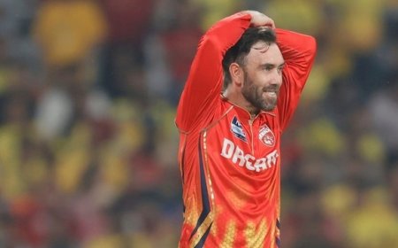 IPL 2025: Punjab Kings के ऑलराउंडर मैक्सवेल पर लगा मैच फीस का 25 प्रतिशत जुर्माना