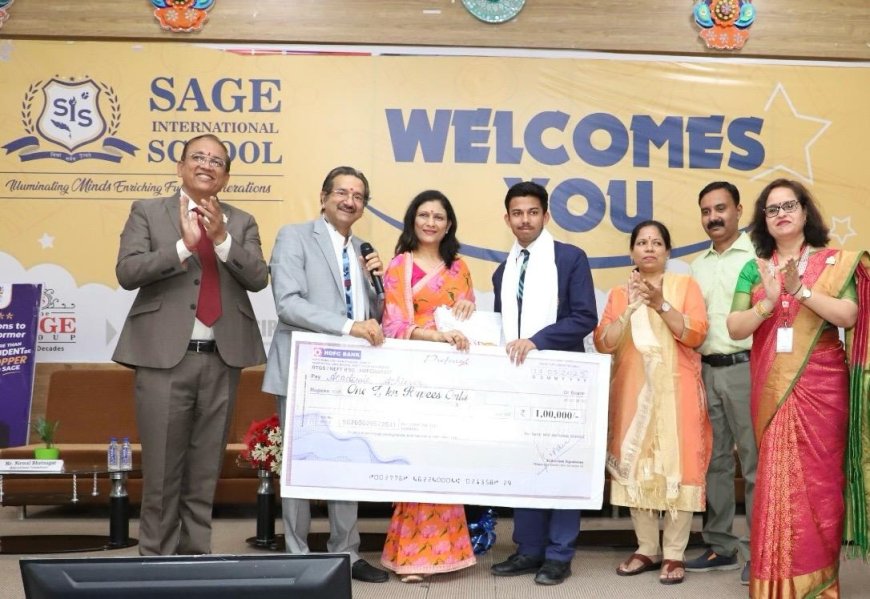 सेज इंटरनेशनल स्कूल कोलार द्वारा कक्षा 10वीं एवं 12वीं के टॉपर्स का भव्य सम्मान समारोह आयोजित