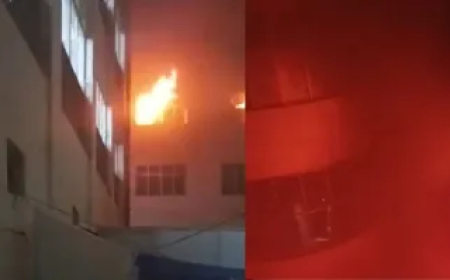 जयपुर के SMS हॉस्पिटल में लगी भीषण आग