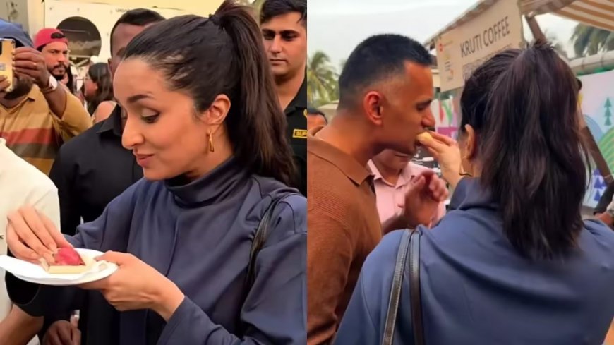 Rahul Mody को अपने हाथ से मीठा खिलाते नजर आई Shraddha Kapoor